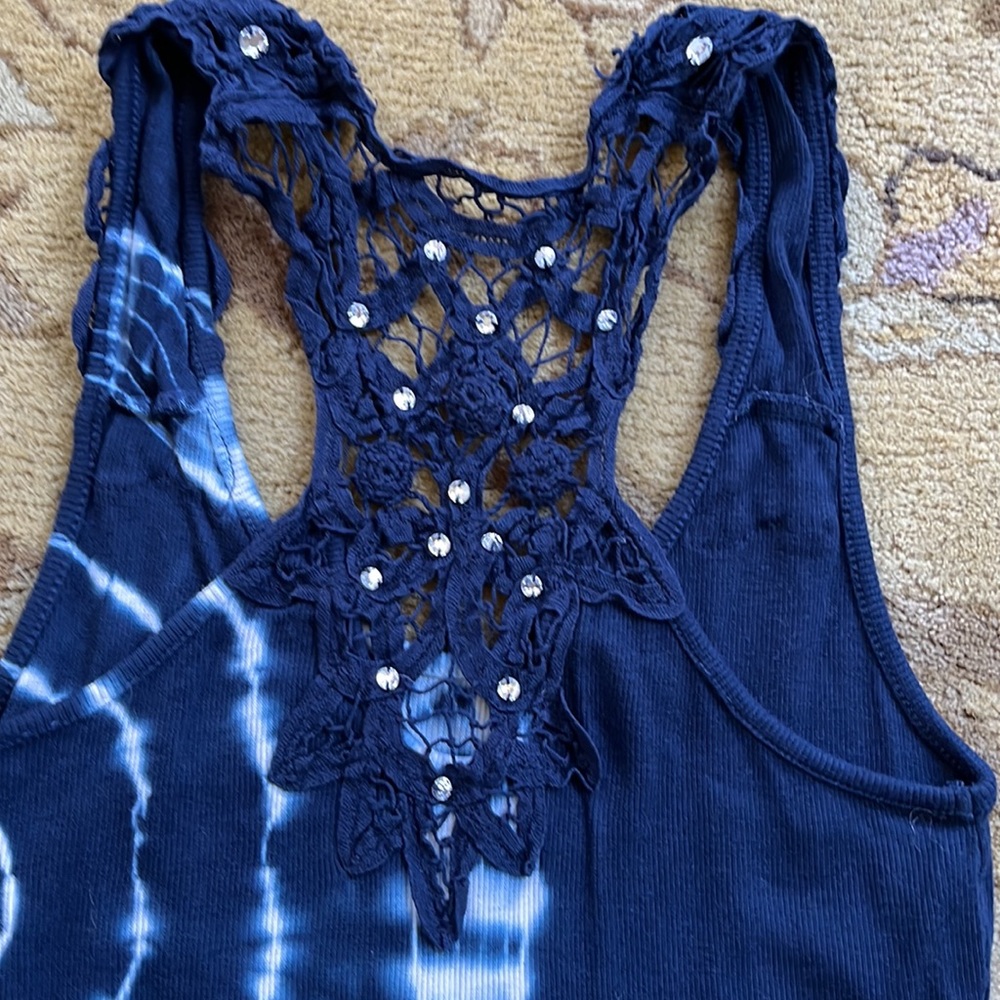 INC Tank with Rhinestones - Picture 6 of 7